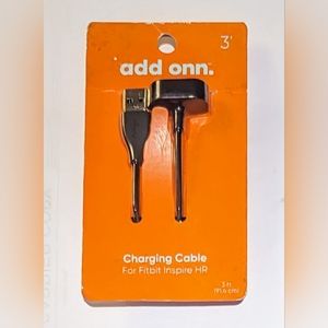 onn. 3 foot USB Charger Cable for Fitbit Inspire HR